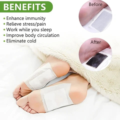 🌿Premium Detox Foot Patches (Pack of 20, 40 & 60) – BUY 1 GET 1 FREE | Removes Toxins & Body Fat | Flat💸₹150 OFF on Prepaid UPI Card Payments | LIMITED OFFER📢