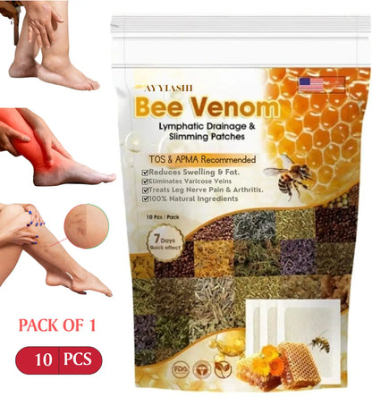 🌿🐝Bee Venom Body Detox Lymphatic Drainage & Slimming Patches (10 Patches) - BUY 5 GET 5 FREE | 📢Limited Offer FLAT 💸Rs 150 OFF on UPI Card Payments