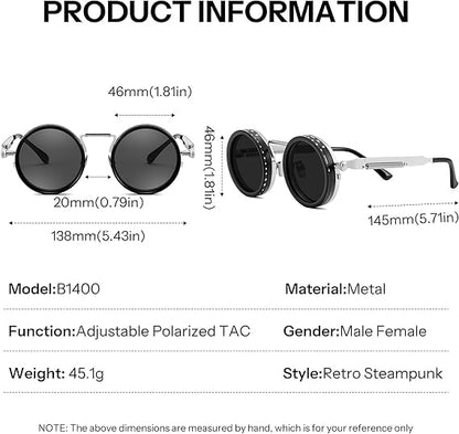 ✨Premium Unbreakable Polarized Sunglasses | Anti-Glare-Wind, 1-9 Gear Toughened Glass with Day & Night, Eye Protection UV Shield😎 | Limited Offer💥Rs 300 OFF on UPI/Card Payment | Hurry!🚨⏳