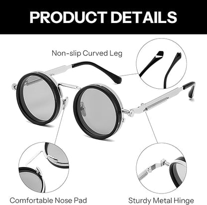 ✨Premium Unbreakable Polarized Sunglasses | Anti-Glare-Wind, 1-9 Gear Toughened Glass with Day & Night, Eye Protection UV Shield😎 | Limited Offer💥Rs 300 OFF on UPI/Card Payment | Hurry!🚨⏳