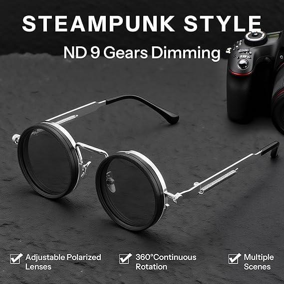 ✨Premium Unbreakable Polarized Sunglasses | Anti-Glare-Wind, 1-9 Gear Toughened Glass with Day & Night, Eye Protection UV Shield😎 | Limited Offer💥Rs 300 OFF on UPI/Card Payment | Hurry!🚨⏳