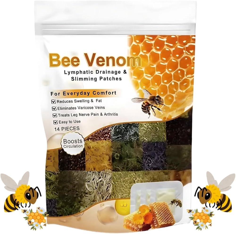 🌿🐝Bee Venom Body Detox Lymphatic Drainage & Slimming Patches (10 Patches) - BUY 5 GET 5 FREE | 📢Limited Offer FLAT 💸Rs 150 OFF on UPI Card Payments