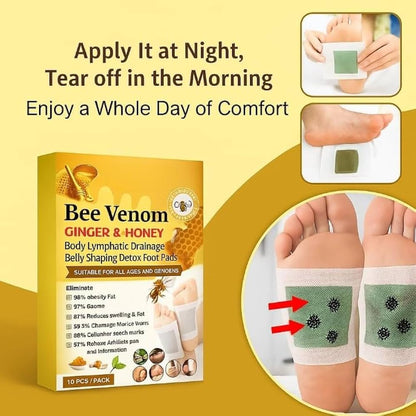 🌿🐝Bee Venom Body Detox Lymphatic Drainage & Slimming Patches (10 Patches) - BUY 5 GET 5 FREE | 📢Limited Offer FLAT 💸Rs 150 OFF on UPI Card Payments