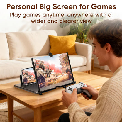 Premium 14 Inch Display | ✨3D 4K HD Screen Expander & Magnifier, Amplifier | Strong Phone Holder for All Smartphones with Anti scratch Features | FLAT💥Rs 100 OFF on UPI & Cards | Limited Offer